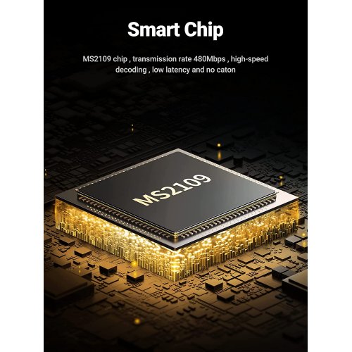 Купить Кабель Ugreen CM489 Video Capture Card Single HDMI Input (40189) - цена в Харькове, Киеве, Днепре, Одессе
в интернет-магазине Telemart фото