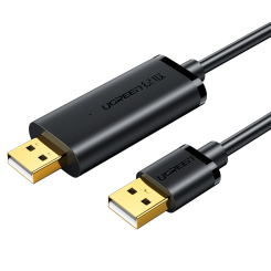 Кабель Ugreen US166 USB 2.0 Data Link Cable 2m (20233) Black