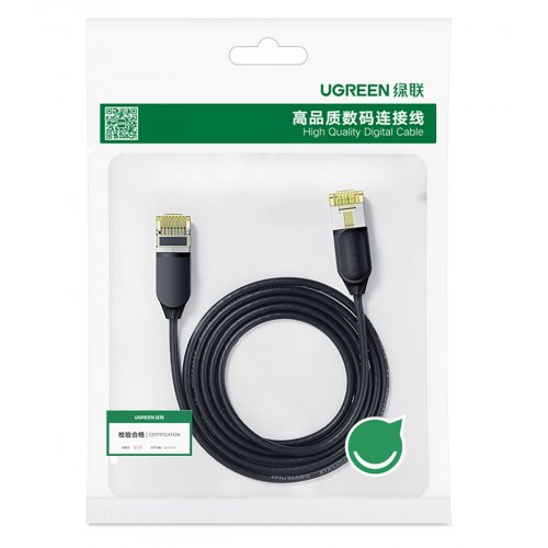 Ugreen NW149 CAT7 Shielded Round Fine Cable Modular Plugs 0.5m (80414) купити в Україні | Telemart фото