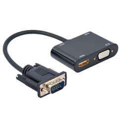 Адаптер Cablexpert VGA - HDMI/VGA 0.15m (A-VGA-HDMI-02)