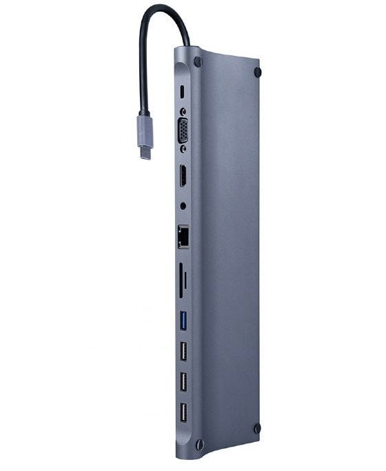 USB-хаб Cablexpert USB Type-C 11 in 1 (A-CM-COMBO11-01) Grey купить в ...