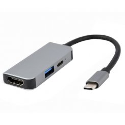 USB-хаб Cablexpert USB Type-C 3 in 1 (A-CM-COMBO3-02) Grey