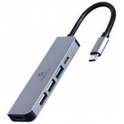 USB-хаб Cablexpert USB Type-C 5 in 1 (A-CM-COMBO5-03) Grey