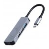 Фото USB-хаб Cablexpert USB Type-C 4 in 1 (UHB-CM-U3P1U2P3-01) Grey