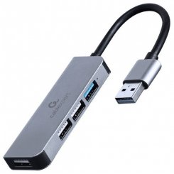 USB-хаб Cablexpert USB Type-C 4 in 1 (UHB-CM-U3P1U2P3-01) Grey