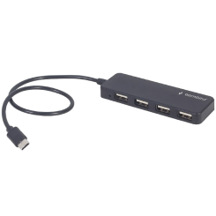 USB-хаб Gembird USB Type-C 4 in 1 (UHB-CM-U2P4-01) Black