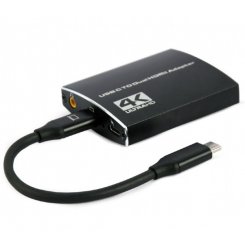 Адаптер Cablexpert USB Type-C - 2 x HDMI 4K (A-CM-HDMIF2-01) Black