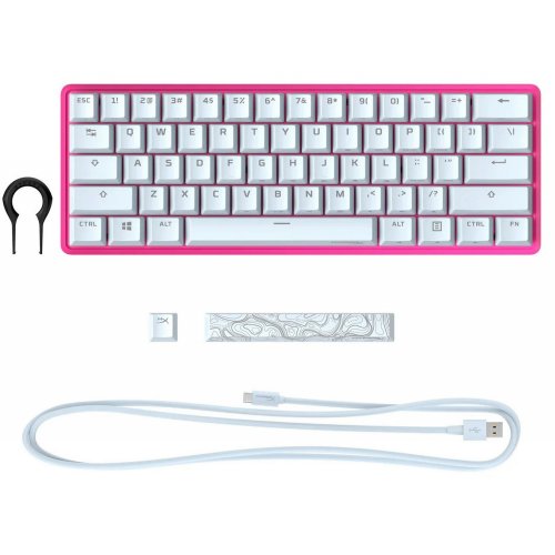 Купить Клавиатура HyperX Alloy Origins 60 RGB Mechnical HyperX Red (572Y6AA) Pink - цена в Харькове, Киеве, Днепре, Одессе
в интернет-магазине Telemart фото