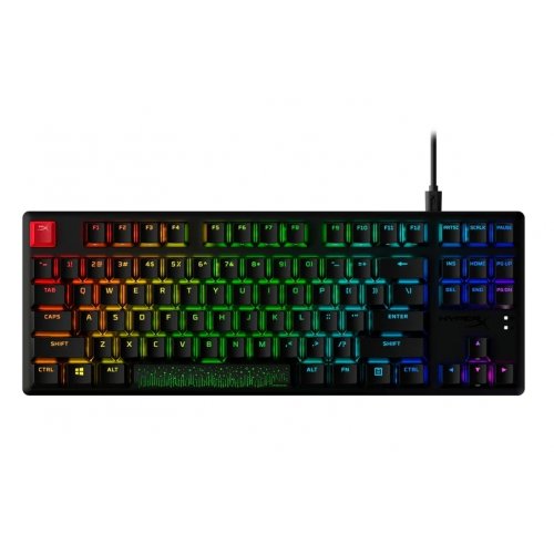 Купить Клавиатура HyperX Alloy Origins Core PBT RGB Mechnical HyperX Aqua (639N9AA) Black - цена в Харькове, Киеве, Днепре, Одессе
в интернет-магазине Telemart фото