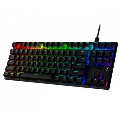 Купить Клавиатура HyperX Alloy Origins Core PBT RGB Mechnical HyperX Aqua (639N9AA) Black - цена в Харькове, Киеве, Днепре, Одессе
в интернет-магазине Telemart фото