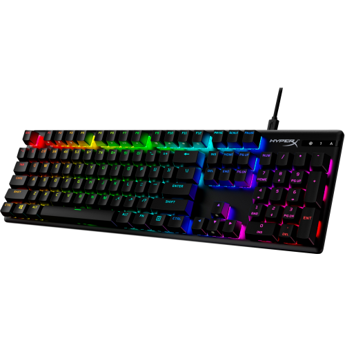 Photo Keyboard HyperX Alloy Origins PBT RGB Mechnical HyperX Aqua (639N5AA) Black