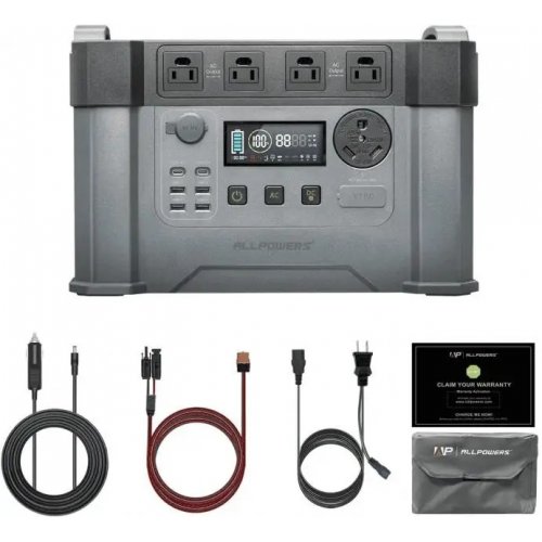 Зарядная станция ALLPOWERS S2000 PRO 2400W 1500Wh купить в Украине: Киев, Днепр, Харьков, Одесса  | Низкая цена, отзывы, характеристики от TELEMART фото