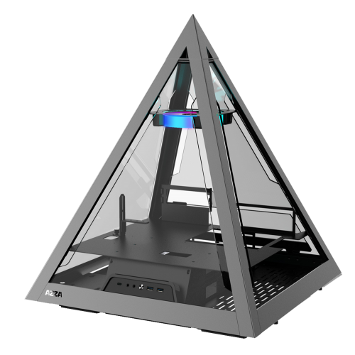 Продать Корпус AZZA Pyramid 804 Tempered Glass без БП (CSAZ-804) Black по Trade-In интернет-магазине Телемарт - Киев, Днепр, Украина фото