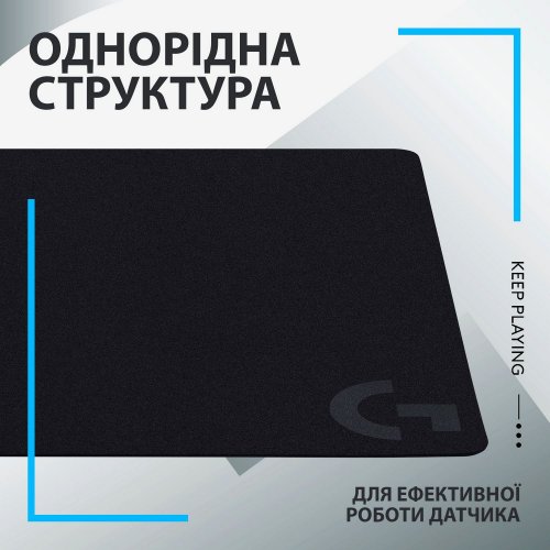 Купити Килимок для миші Logitech G240 Control (943-000784) Black - ціна в Києві, Львові, Вінниці, Хмельницькому, Франківську, Україні | інтернет-магазин TELEMART.UA фото