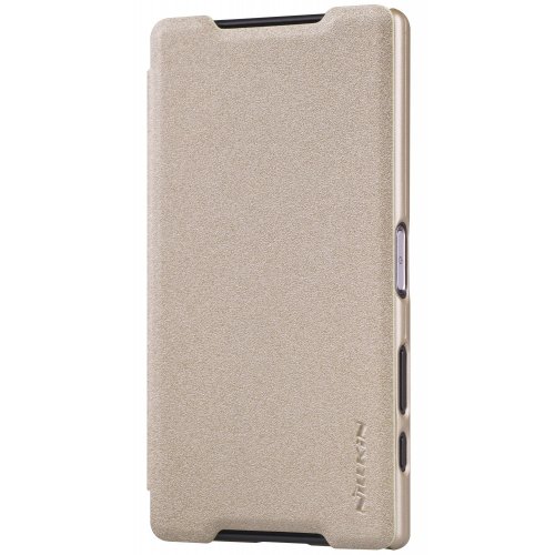 Купить Чехол Чехол Nillkin Sparkle Series для Xperia Z5 Compact Gold - цена в Харькове, Киеве, Днепре, Одессе
в интернет-магазине Telemart фото