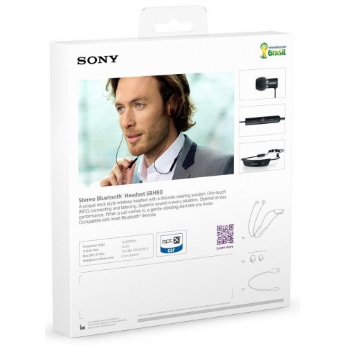 Купити Навушники Sony Bluetooth SBH80 White - ціна в Києві, Львові, Вінниці, Хмельницькому, Франківську, Україні | інтернет-магазин TELEMART.UA фото