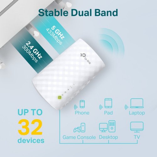 Ретранслятор TP-LINK RE220 купить в Украине: Киев, Днепр, Харьков, Одесса  | Низкая цена, отзывы, характеристики от TELEMART фото