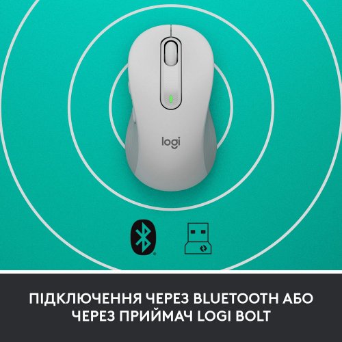 Photo Mouse Logitech Signature M650 L Wireless for Business (910-006349) Off-White