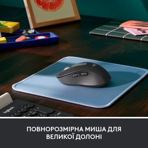 Купить Мышка Logitech Signature M650 L Wireless for Business (910-006348) Graphite - цена в Харькове, Киеве, Днепре, Одессе
в интернет-магазине Telemart фото