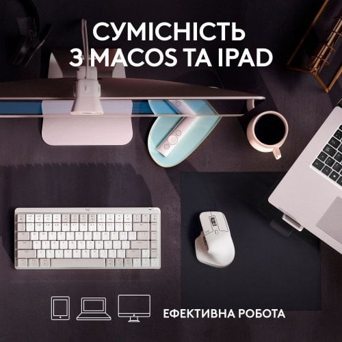 Купить Мышка Logitech MX Master 3S For Mac Performance Wireless (910-006572) Pale Gray - цена в Харькове, Киеве, Днепре, Одессе
в интернет-магазине Telemart фото