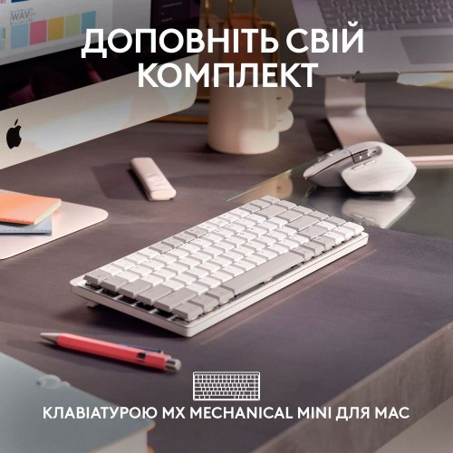 Купить Мышка Logitech MX Master 3S For Mac Performance Wireless (910-006572) Pale Gray - цена в Харькове, Киеве, Днепре, Одессе
в интернет-магазине Telemart фото