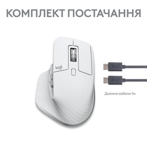 Купить Мышка Logitech MX Master 3S For Mac Performance Wireless (910-006572) Pale Gray - цена в Харькове, Киеве, Днепре, Одессе
в интернет-магазине Telemart фото