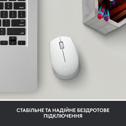 Купити Миша Logitech M171 Wireless (910-006867) Off-White - ціна в Києві, Львові, Вінниці, Хмельницькому, Франківську, Україні | інтернет-магазин TELEMART.UA фото