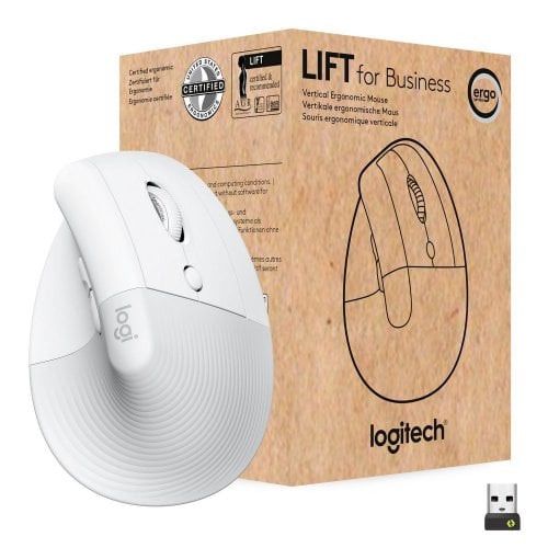 Купить Мышка Logitech Lift Vertical Ergonomic (910-006496) Off-White/Pale Grey - цена в Харькове, Киеве, Днепре, Одессе
в интернет-магазине Telemart фото