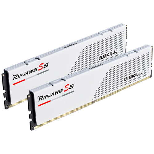 Фото ОЗУ G.Skill DDR5 32GB (2x16GB) 5200Mhz Ripjaws S5 White (F5-5200J4040A16GX2-RS5W)