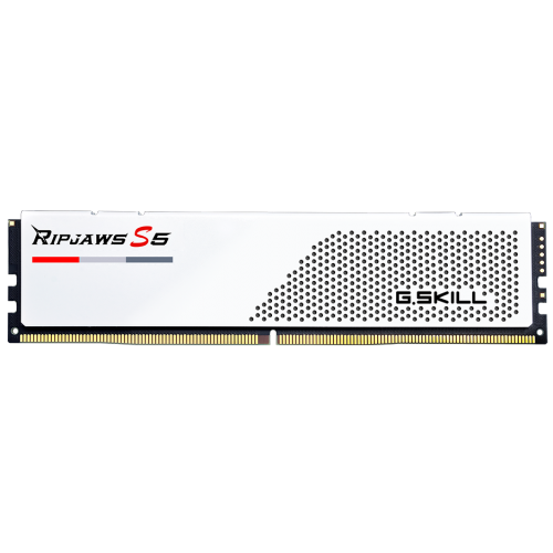 Photo RAM G.Skill DDR5 32GB (2x16GB) 5200Mhz Ripjaws S5 White (F5-5200J4040A16GX2-RS5W)