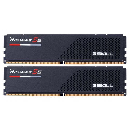 Photo RAM G.Skill DDR5 32GB (2x16GB) 5600Mhz Ripjaws S5 Black (F5-5600J2834F16GX2-RS5K)