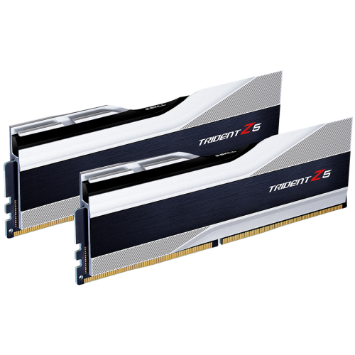 Photo RAM G.Skill DDR5 32GB (2x16GB) 5600Mhz Trident Z5 Silver (F5-5600J4040C16GX2-TZ5S)