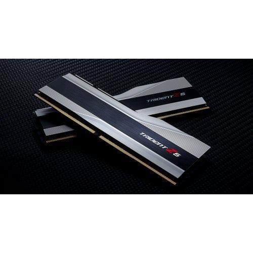 Фото ОЗП G.Skill DDR5 32GB (2x16GB) 5600Mhz Trident Z5 Silver (F5-5600J4040C16GX2-TZ5S)