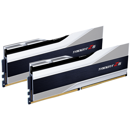 Photo RAM G.Skill DDR5 32GB (2x16GB) 6000Mhz Trident Z5 Silver (F5-6000J4040F16GX2-TZ5S)