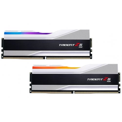 Купить ОЗУ G.Skill DDR5 32GB (2x16GB) 7800Mhz Trident Z5 RGB Silver (F5-7800J3646H16GX2-TZ5RS) с проверкой совместимости: обзор, характеристики, цена в Киеве, Днепре, Одессе, Харькове, Украине | интернет-магазин TELEMART.UA фото