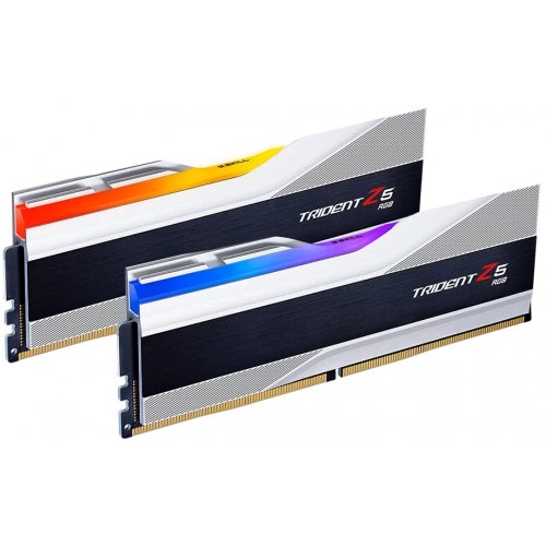 ОЗП G.Skill DDR5 32GB (2x16GB) 7800Mhz Trident Z5 RGB Silver (F5-7800J3646H16GX2-TZ5RS) купити з перевіркою сумісності: огляд, характеристики, ціна у Києві, Львові, Вінниці, Хмельницькому, Івано-Франківську, Україні | інтернет-магазин TELEMART.UA фото