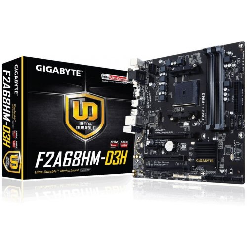Продати Материнська плата Gigabyte GA-F2A68HM-D3H (sFM2+, AMD A68) за Trade-In у інтернет-магазині Телемарт - Київ, Дніпро, Україна фото