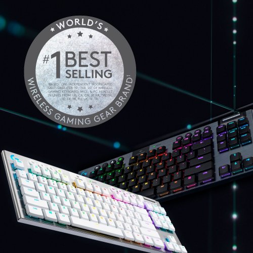 Купить Клавиатура Logitech G915 TKL RGB Mechanical Tactile (920-009503) Carbon - цена в Харькове, Киеве, Днепре, Одессе
в интернет-магазине Telemart фото