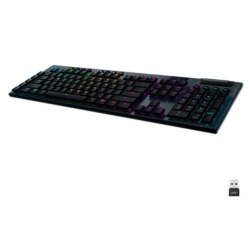 Купить Клавиатура Logitech G915 RGB Mechanical Tactile (920-008910) Black - цена в Харькове, Киеве, Днепре, Одессе
в интернет-магазине Telemart фото