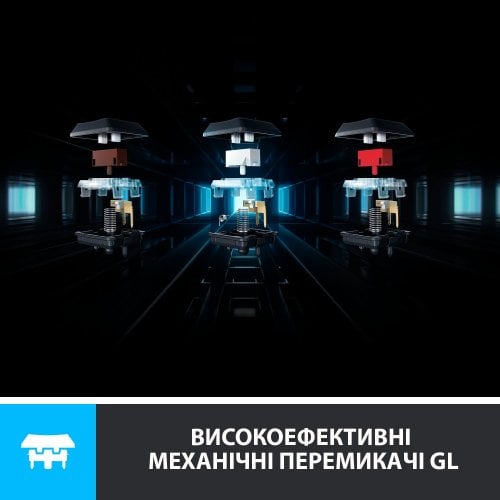 Купить Клавиатура Logitech G915 RGB Mechanical Tactile (920-008910) Black - цена в Харькове, Киеве, Днепре, Одессе
в интернет-магазине Telemart фото