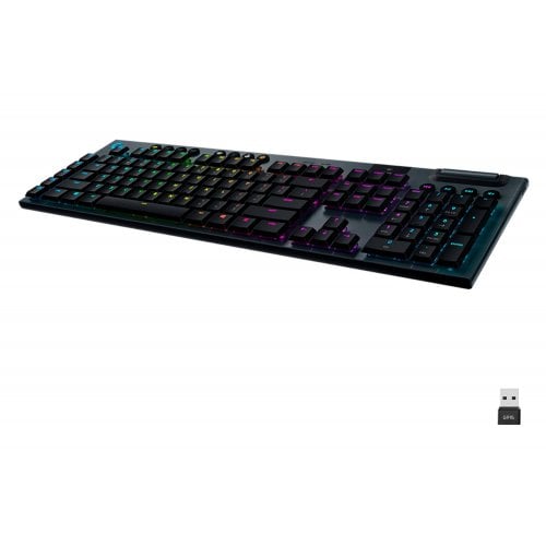 Купить Клавиатура Logitech G915 RGB Mechanical Linear (920-008962) Black - цена в Харькове, Киеве, Днепре, Одессе
в интернет-магазине Telemart фото