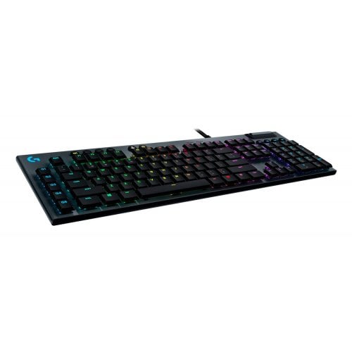 Купить Клавиатура Logitech G815 RGB Mechanical Tactile (920-008992) Black - цена в Харькове, Киеве, Днепре, Одессе
в интернет-магазине Telemart фото