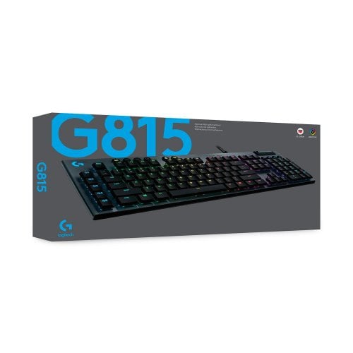 Купити Клавіатура Logitech G815 RGB Mechanical Linear (920-009008) Black - ціна в Києві, Львові, Вінниці, Хмельницькому, Франківську, Україні | інтернет-магазин TELEMART.UA фото