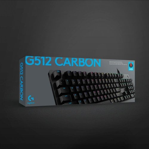 Купить Клавиатура Logitech G512 RGB Mechanical GX Brown (920-009352) Carbon - цена в Харькове, Киеве, Днепре, Одессе
в интернет-магазине Telemart фото