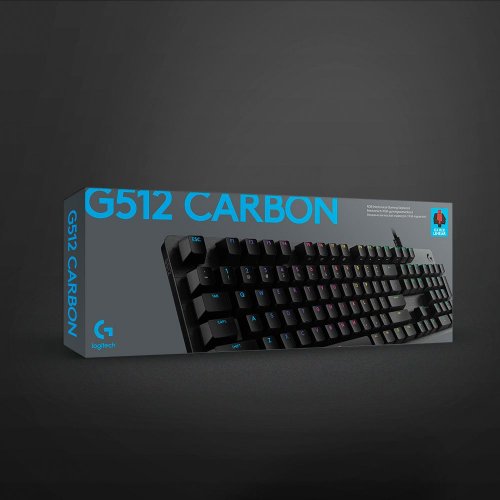 Клавіатура Logitech G512 RGB Mechanical GX Red (920-009370) Carbon купити в Україні: Київ, Львів, Хмельницький, Тернопіль, Івано-Франківськ | Низька ціна, відгуки, характеристики від TELEMART фото