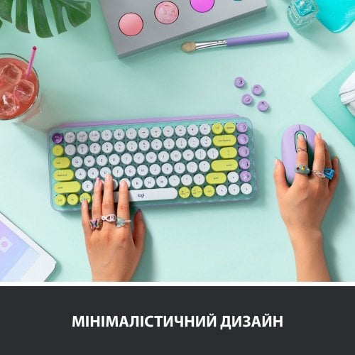 Купити Клавіатура Logitech POP Keys Wireless GX Brown (920-010736) Daydream Mint - ціна в Києві, Львові, Вінниці, Хмельницькому, Франківську, Україні | інтернет-магазин TELEMART.UA фото