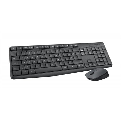 Купити Комплект Logitech MK235 Wireless Combo (920-007931) Black - ціна в Києві, Львові, Вінниці, Хмельницькому, Франківську, Україні | інтернет-магазин TELEMART.UA фото