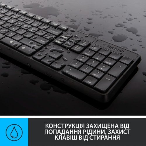 Купити Комплект Logitech MK235 Wireless Combo (920-007931) Black - ціна в Києві, Львові, Вінниці, Хмельницькому, Франківську, Україні | інтернет-магазин TELEMART.UA фото