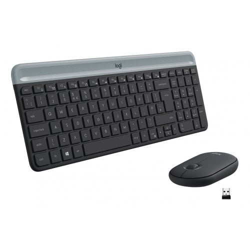 Купити Комплект Logitech MK470 Slim Wireless Combo (920-009204) Graphite - ціна в Києві, Львові, Вінниці, Хмельницькому, Франківську, Україні | інтернет-магазин TELEMART.UA фото