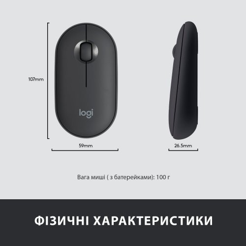 Купити Комплект Logitech MK470 Slim Wireless Combo (920-009204) Graphite - ціна в Києві, Львові, Вінниці, Хмельницькому, Франківську, Україні | інтернет-магазин TELEMART.UA фото